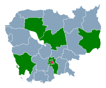 Country map with billboard locations